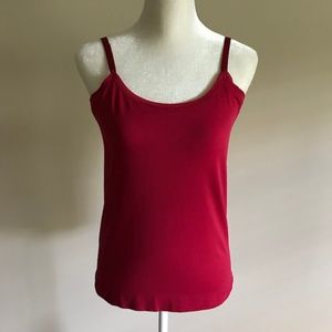 Soma Crimson Color Cami w/Built in Bra